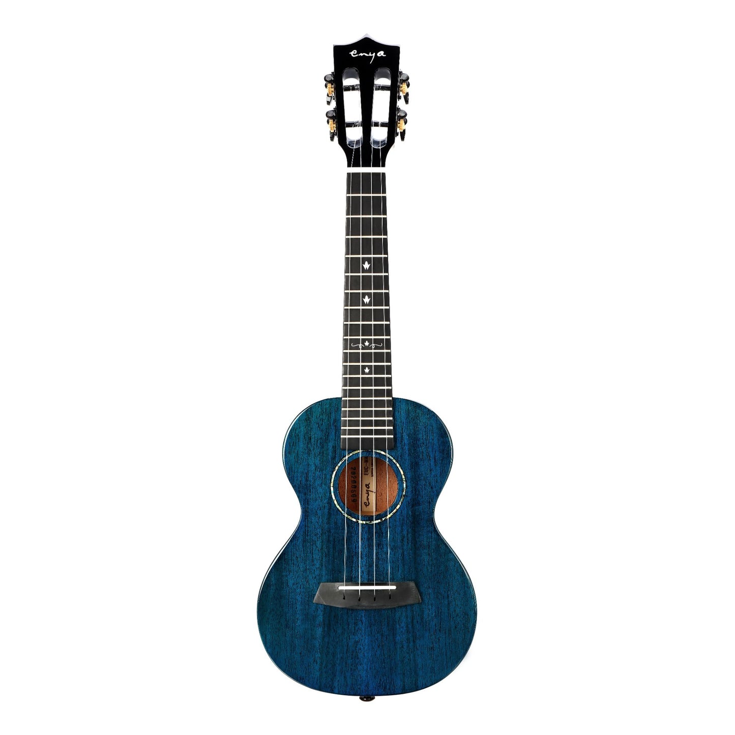 Enya EUC MAD EQ Concert Solid Mahogany Ukulele - Blue