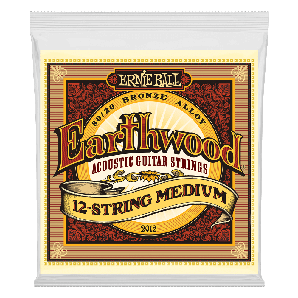 Ernie Ball 2012 Earthwood 80/20 Bronze 12 Acoustic Strings Medium