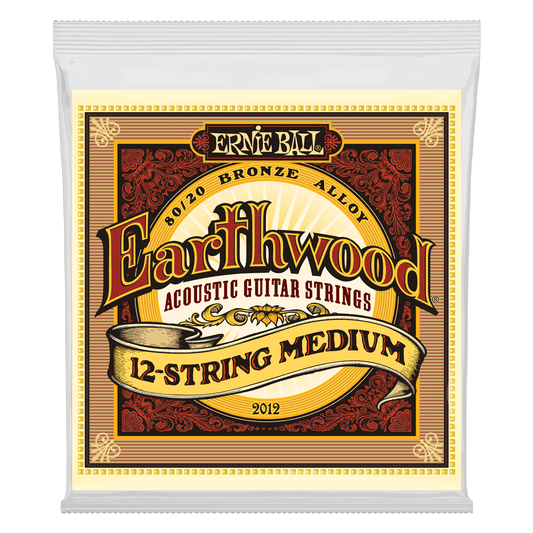 Ernie Ball 2012 Earthwood 80/20 Bronze 12 Acoustic Strings Medium