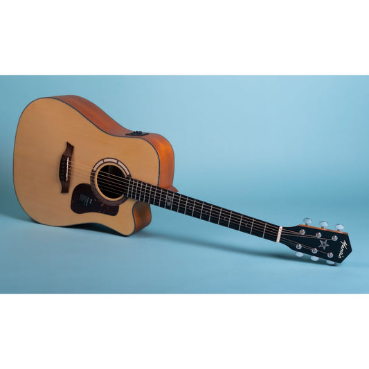 Mantic GT1DC- E Semi- Acoustic Guitar With Fishman Electronics - Natural