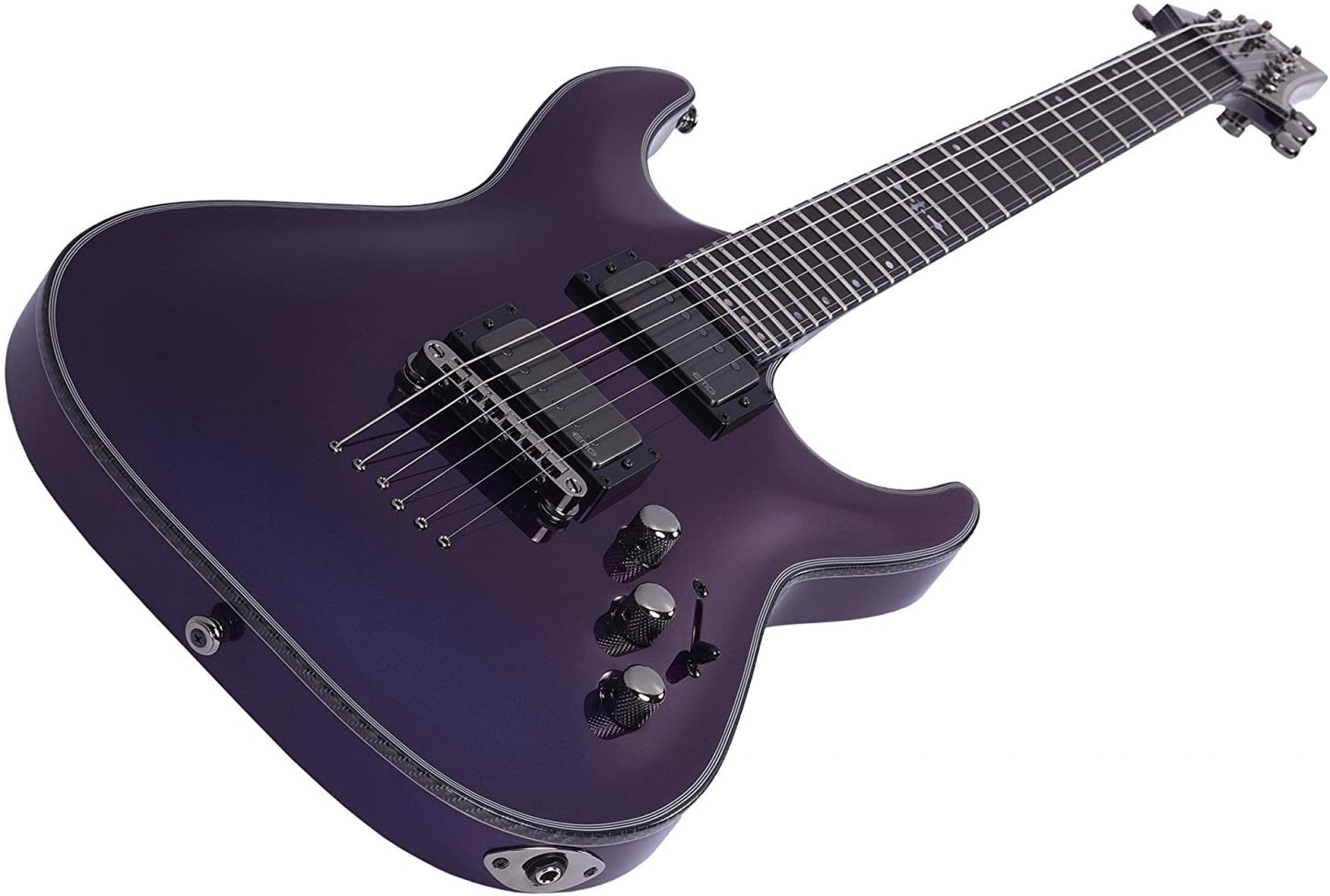 Schecter Hellraiser Hybrid C-1 Solid-Body Electric Guitar, UV