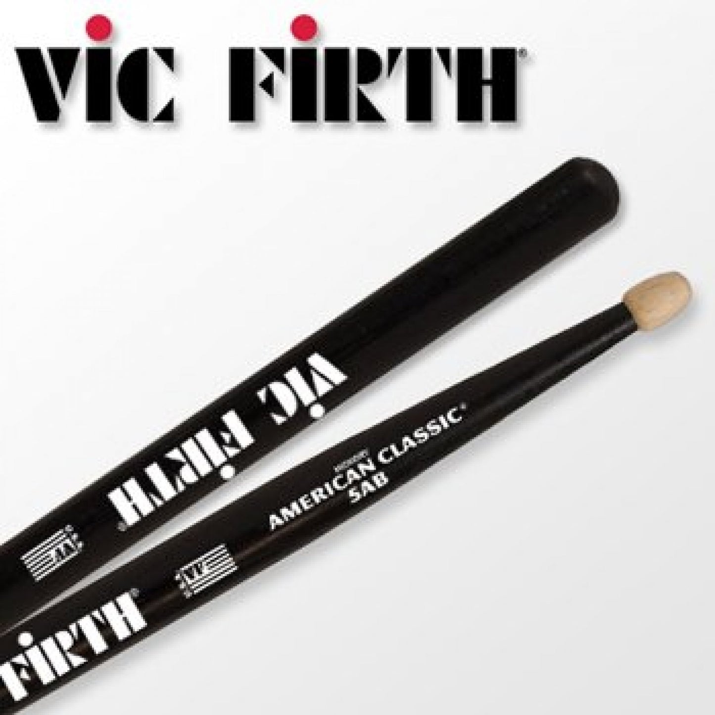 Vic Firth 5AB American Classic Black 5A Wood Tip Drumsticks