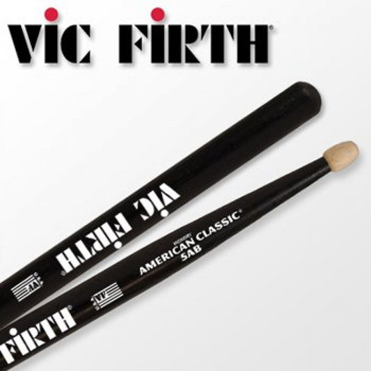 Vic Firth 5AB American Classic Black 5A Wood Tip Drumsticks