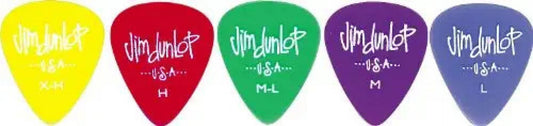 Jim Dunlop 486PHV 12-Piece Guitar Pick Set, Red