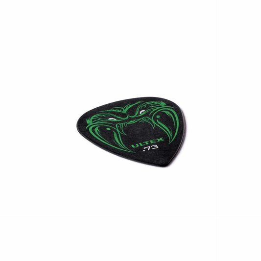 Jim Dunlop Ph112P 6-Piece 0.73mm Guitar Pick Set, White, Black, Red and Blue