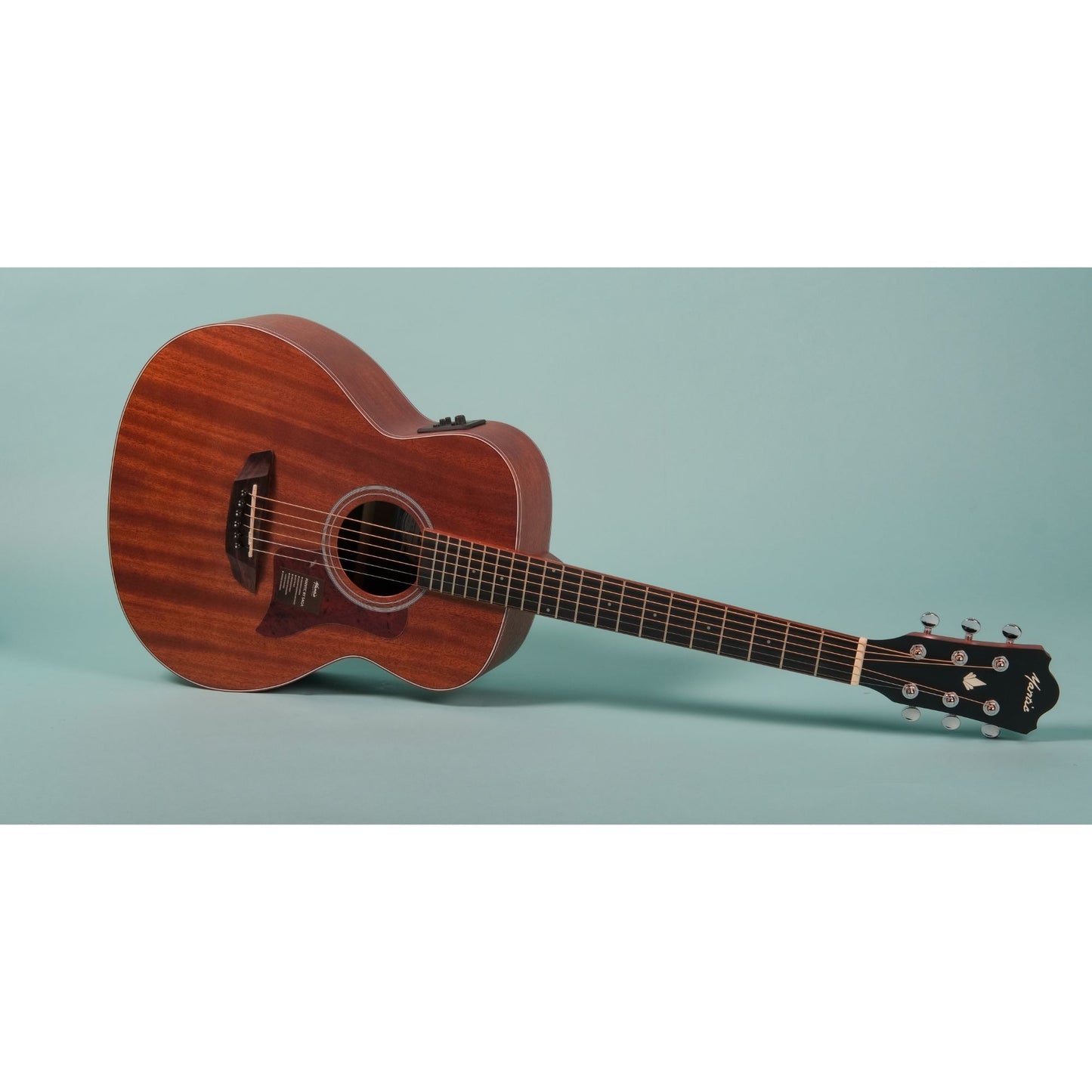 Mantic BG2-E Travel Semi-Acoustic Guitar with Fishman Electronics -Mahogany finish