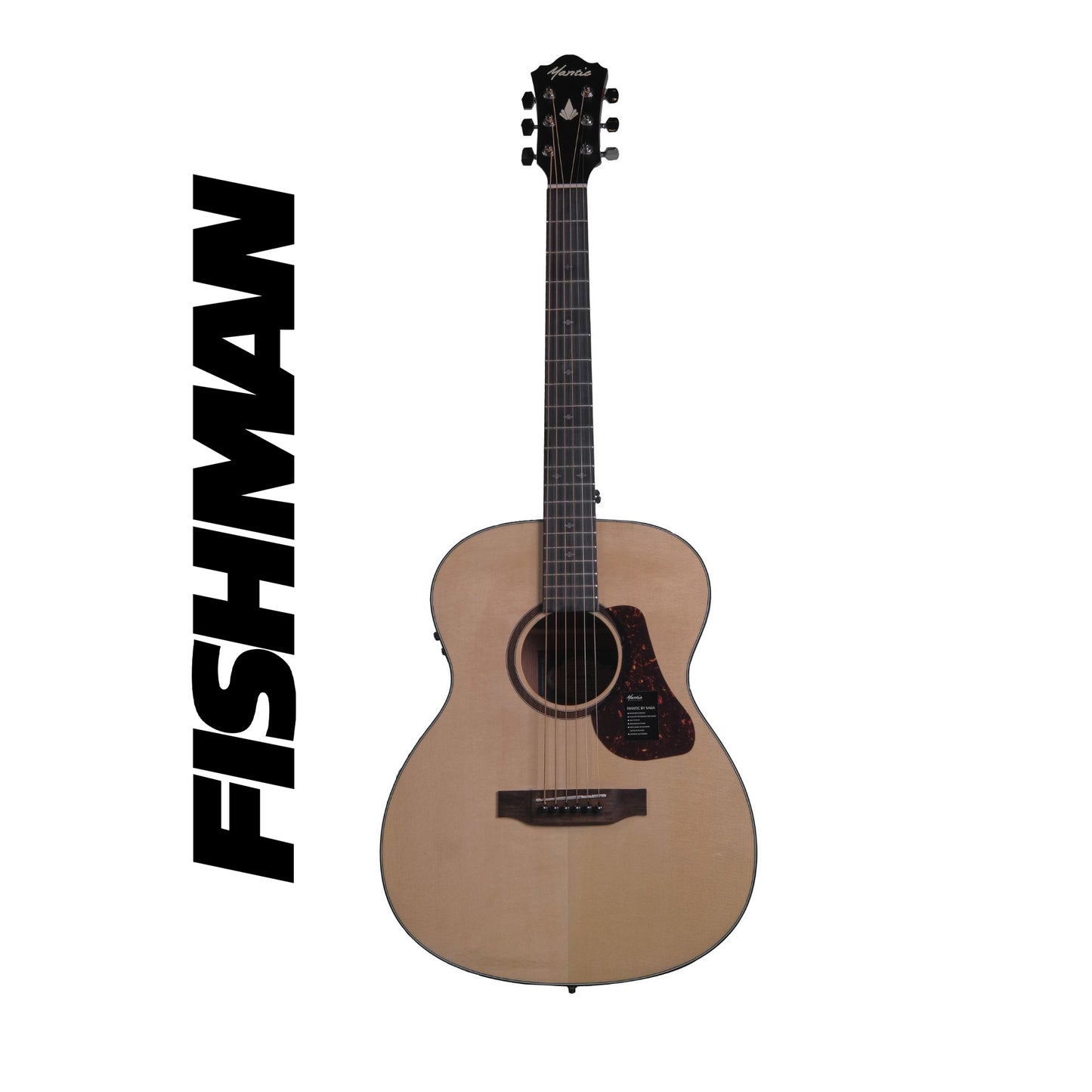 Mantic OM1 -E Semi-Acoustic Guitar with Fishman Pickup - Natural