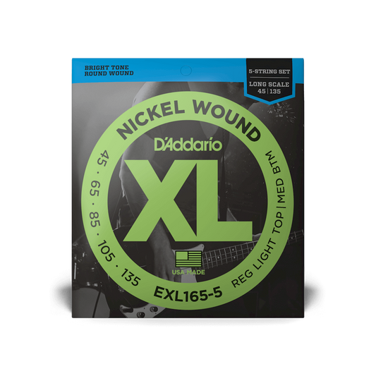 D'Addario EXL 165-5, Set Long Scale 5 String 45-105