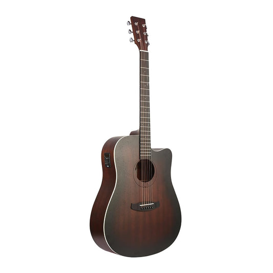 Tanglewood Lotus Series TLF‑5CE Special Edition Dreadnought Cutaway Semi‑Acoustic Guitar
