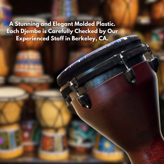 Pluto Djembe 12" Red Paint with Cover > DJ-12 RD