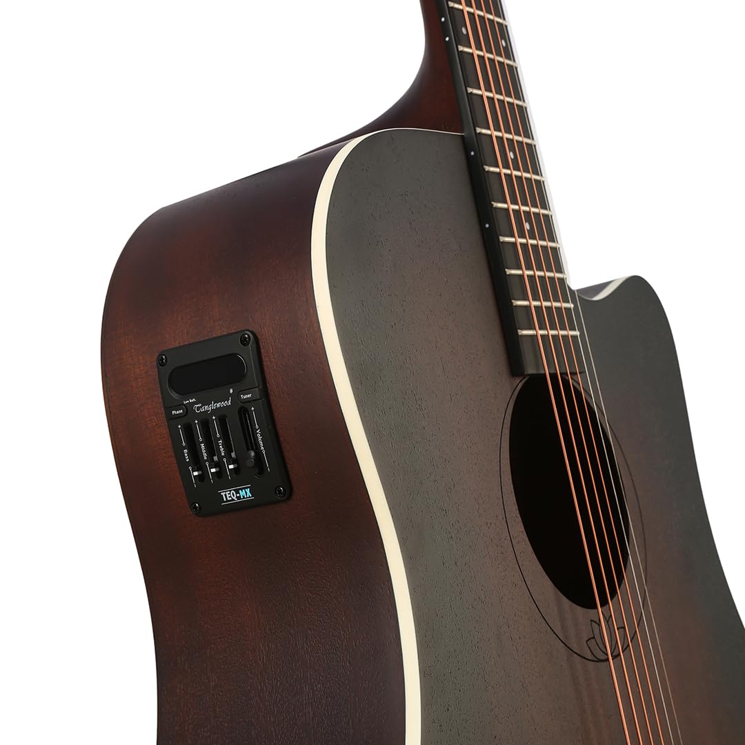 Tanglewood Lotus Series TLF‑5CE Special Edition Dreadnought Cutaway Semi‑Acoustic Guitar