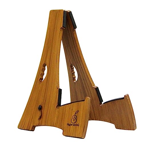Hype String Guitar Stand || Wooden Guitar Floor Stand - Short Neck || For Acoustic,Classical,Electric,Bass Guitars and Ukulele ||