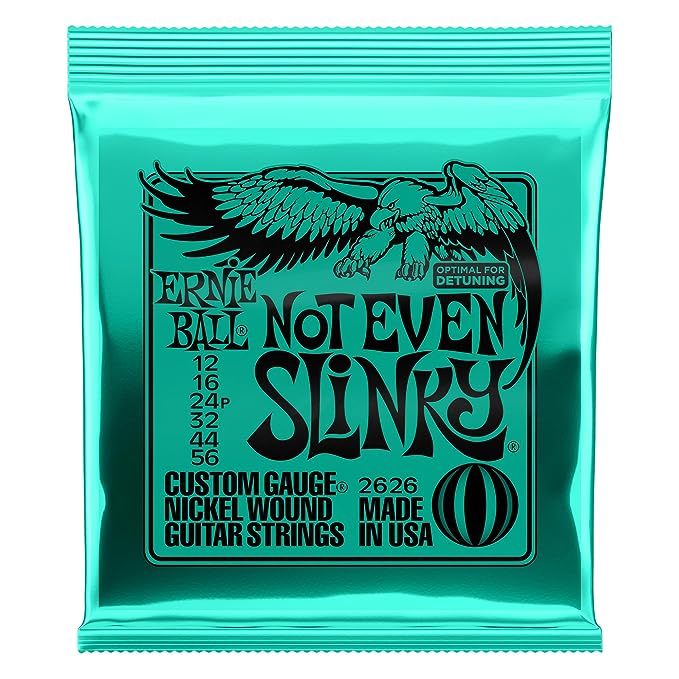 ERNIE BALL NOT EVEN SLINKY NICKEL WOUND ELECTRIC GUITAR STRINGS - 12-56