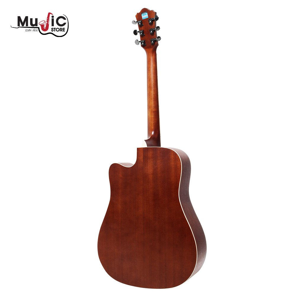 Mantic AG10SC Solid Top Acoustic Guitar - Natural