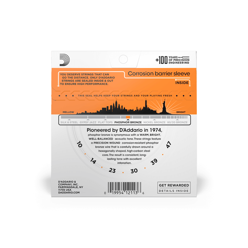 D'Addario EJ15, Acoustic Guitar String Extra Light