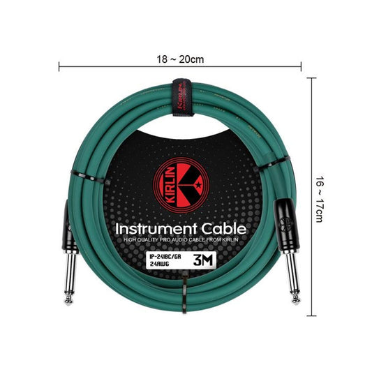 Kirlin IP-241BC GR Original 24 3m Instrument Cable - Green