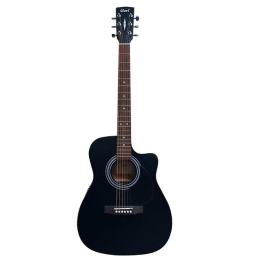Cort AF500C Standard Series Cutaway 6 String Acoustic Guitar - BKS
