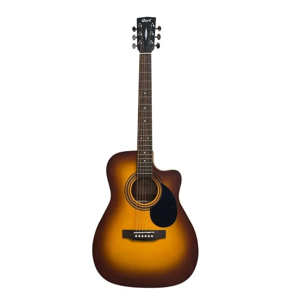 Cort AF500C Standard Series Cutaway 6 String Acoustic Guitar - SSB
