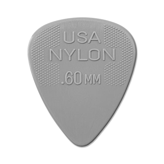 DUNLOP 44P (.60) NYLON STANDARD GUITAR PICKS .60mm (Pack of 12)
