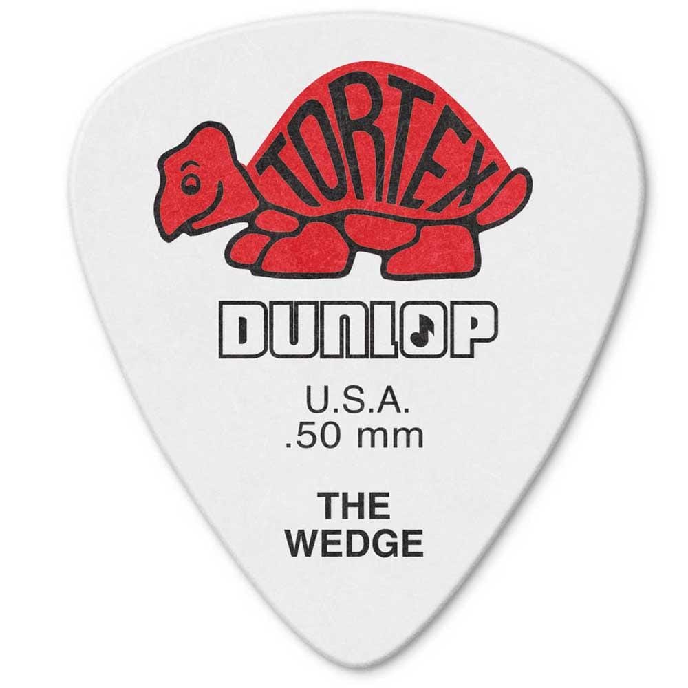 Dunlop   424P   Tortex   Wedge   Guitar   Picks   -   Pack   of   12   -   .50mm