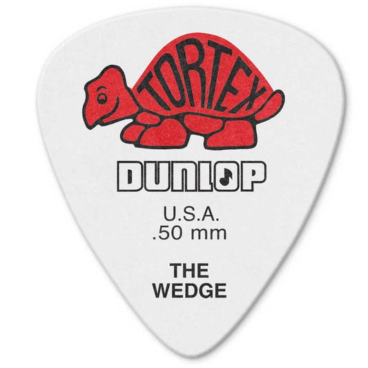 Dunlop   424P   Tortex   Wedge   Guitar   Picks   -   Pack   of   12   -   .50mm