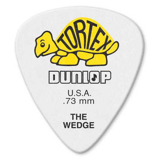 Dunlop   424P   Tortex   Wedge   Guitar   Picks   -   Pack   of   12   -   .73mm