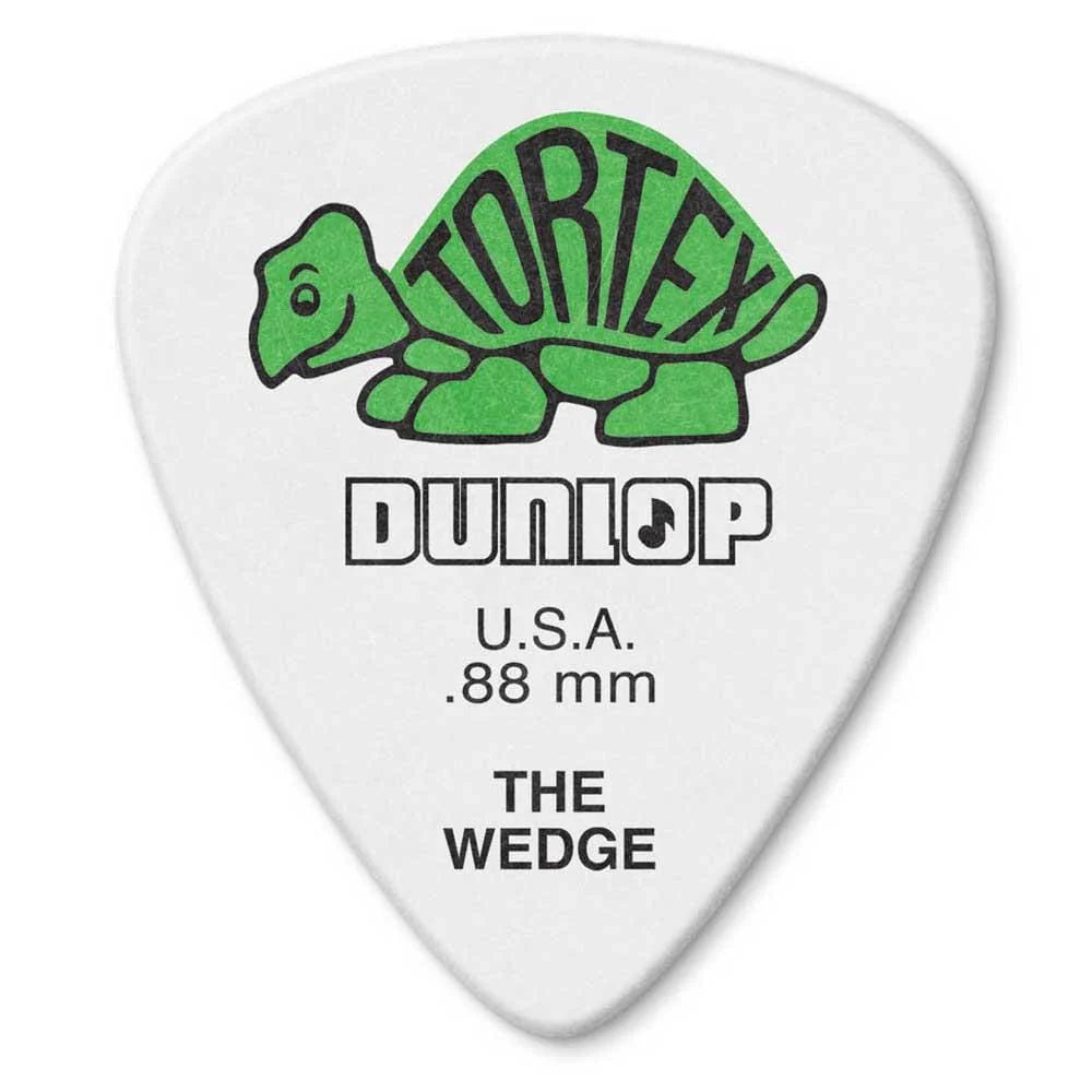 Dunlop   424P   Tortex   Wedge   Guitar   Picks   -   Pack   of   12   -   .88mm