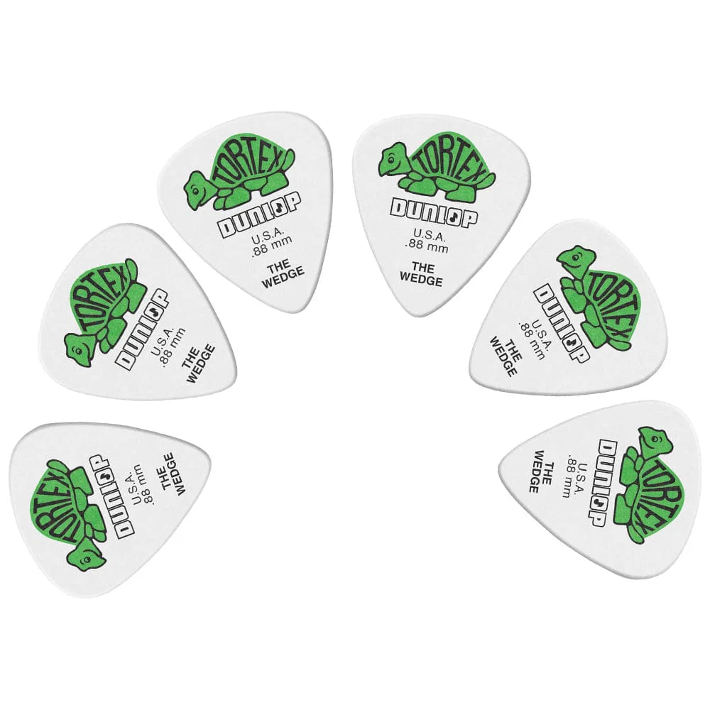 Dunlop   424P   Tortex   Wedge   Guitar   Picks   -   Pack   of   12   -   .88mm