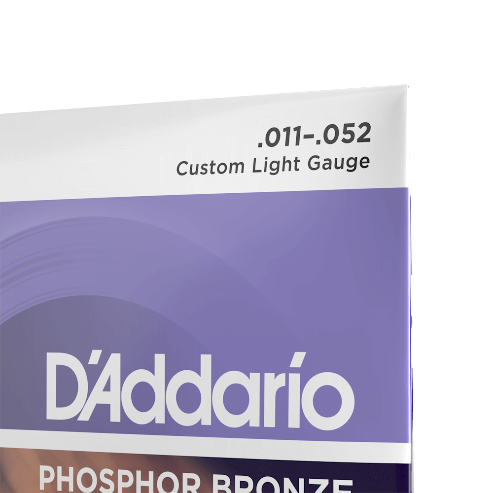 D'Addario EJ26 11-52 Custom Light Acoustic Guitar Strings