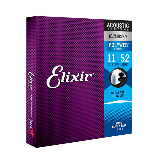 ELIXIR POLYWEB 80/20 BRONZE ( 11-52) ACOUSTIC GUITAR