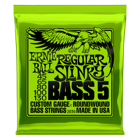 Ernie Ball 2836 Regular Slinky Bass Guitar Strings, 5-String