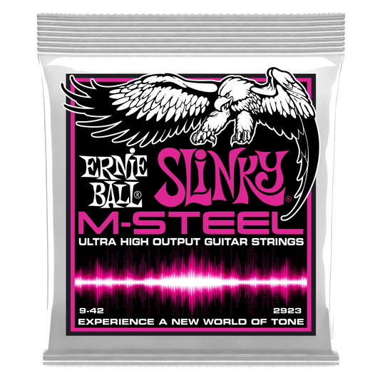 Ernie Ball 2923 Super Slinky M-Steel Electric Guitar Strings - 9-42