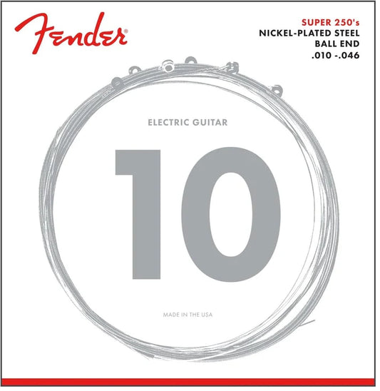 Fender Electric Guitar String Super 250 Nickel Plated .010-.046