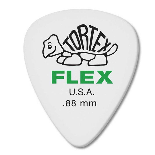 Dunlop   428P   Tortex   Flex   Standard   Guitar   Picks   -   Pack   of   12   -   .88mm