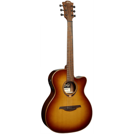 LAG GLA T118ACE-BRS/B Auditorium Cutaway Electro Brown Shadow