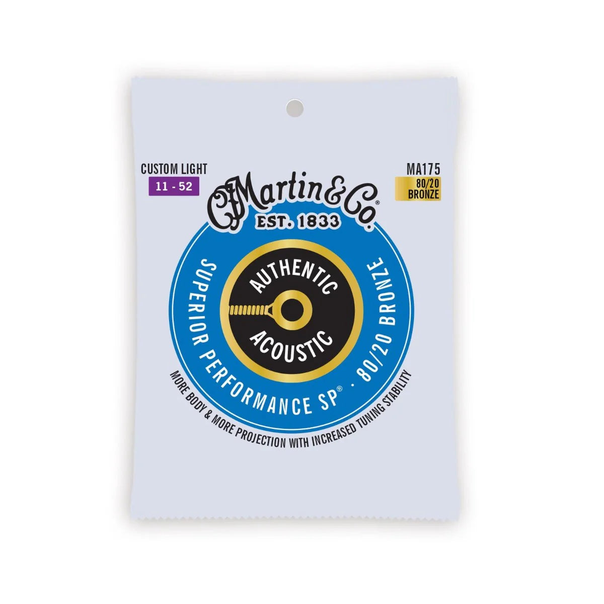 MARTIN MA175 80/20 BRONZE GUITAR STRING 11-52