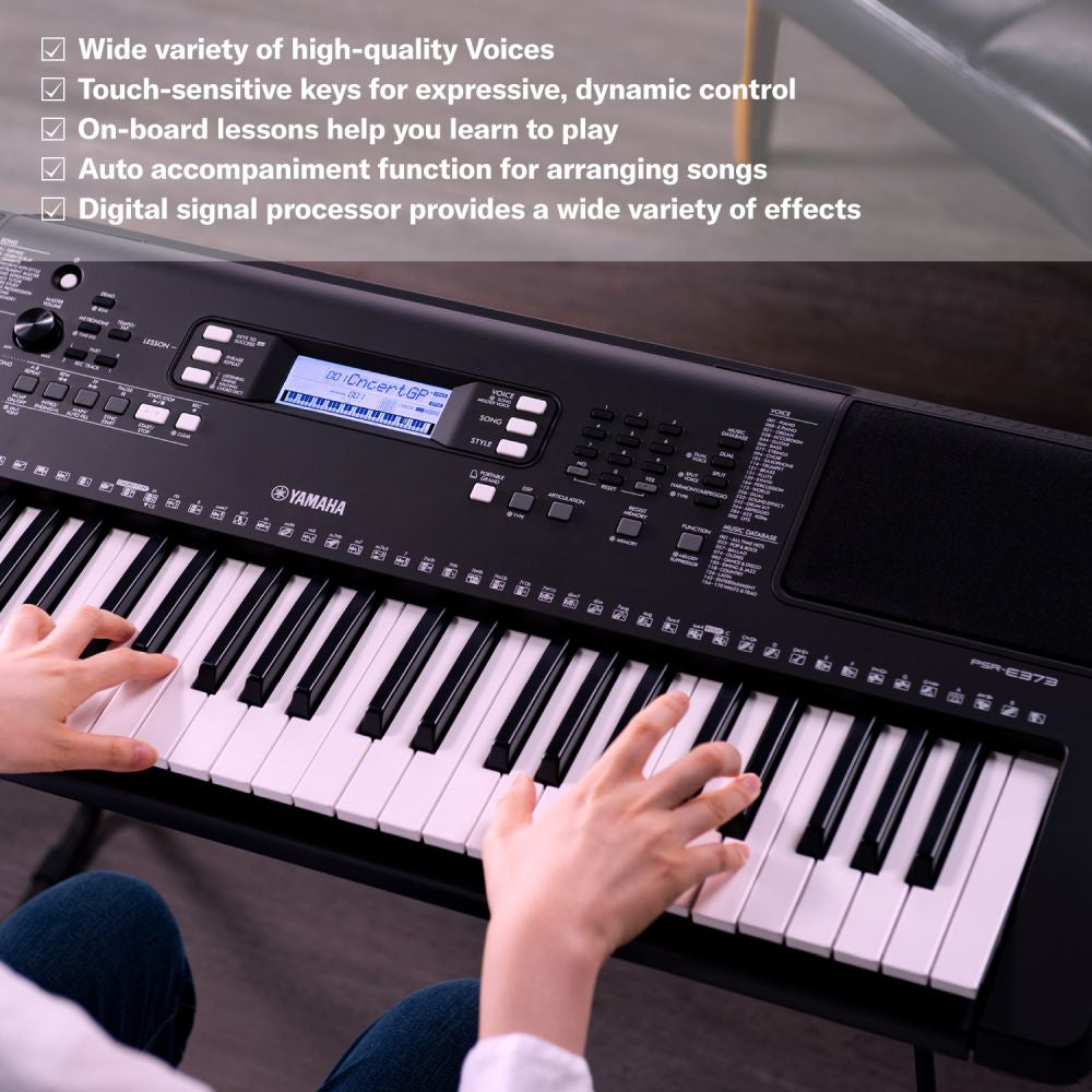 YAMAHA PSR-E373 61-Keys  Portable Keyboard
