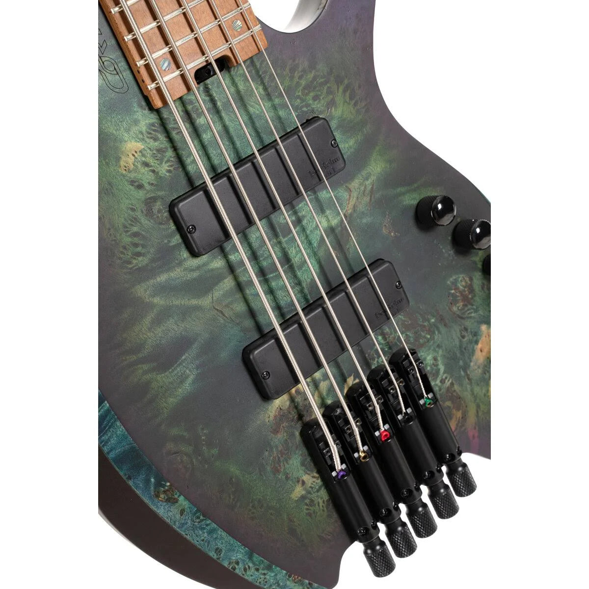 Cort Space5 5-String Headless Electric Bass Guitar W/Bag - Star Dust Green