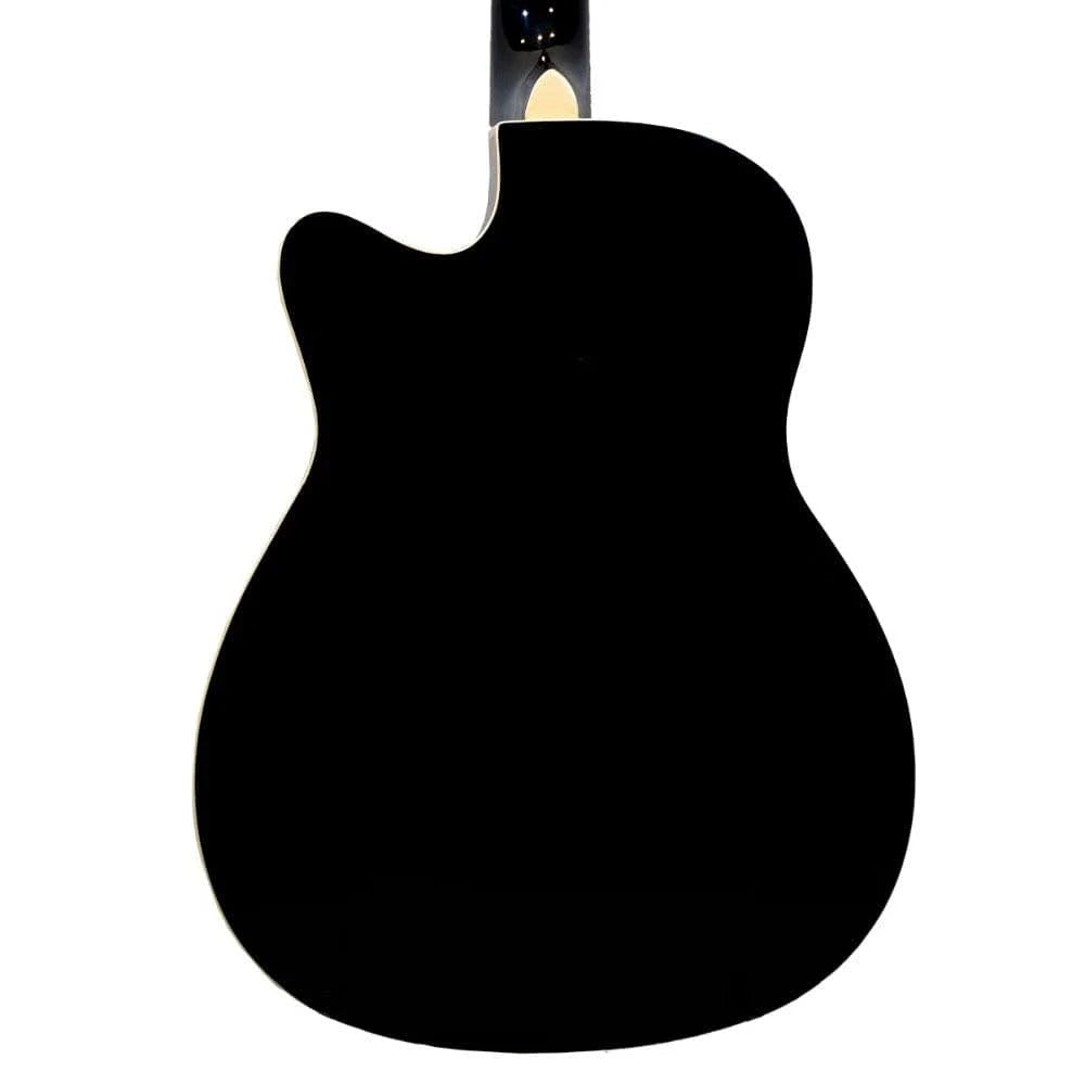 Granada GL112C-F Medium Cutaway 6 String Acoustic Guitar Black