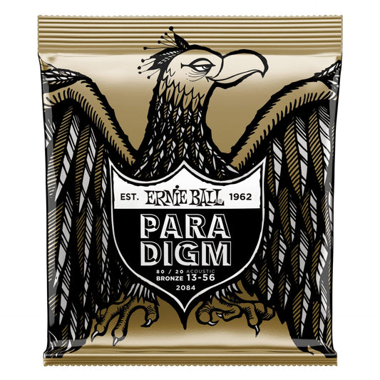 Ernie Ball 2084 Paradigm Medium 80/20 Acoustic Guitar Strings 13-56