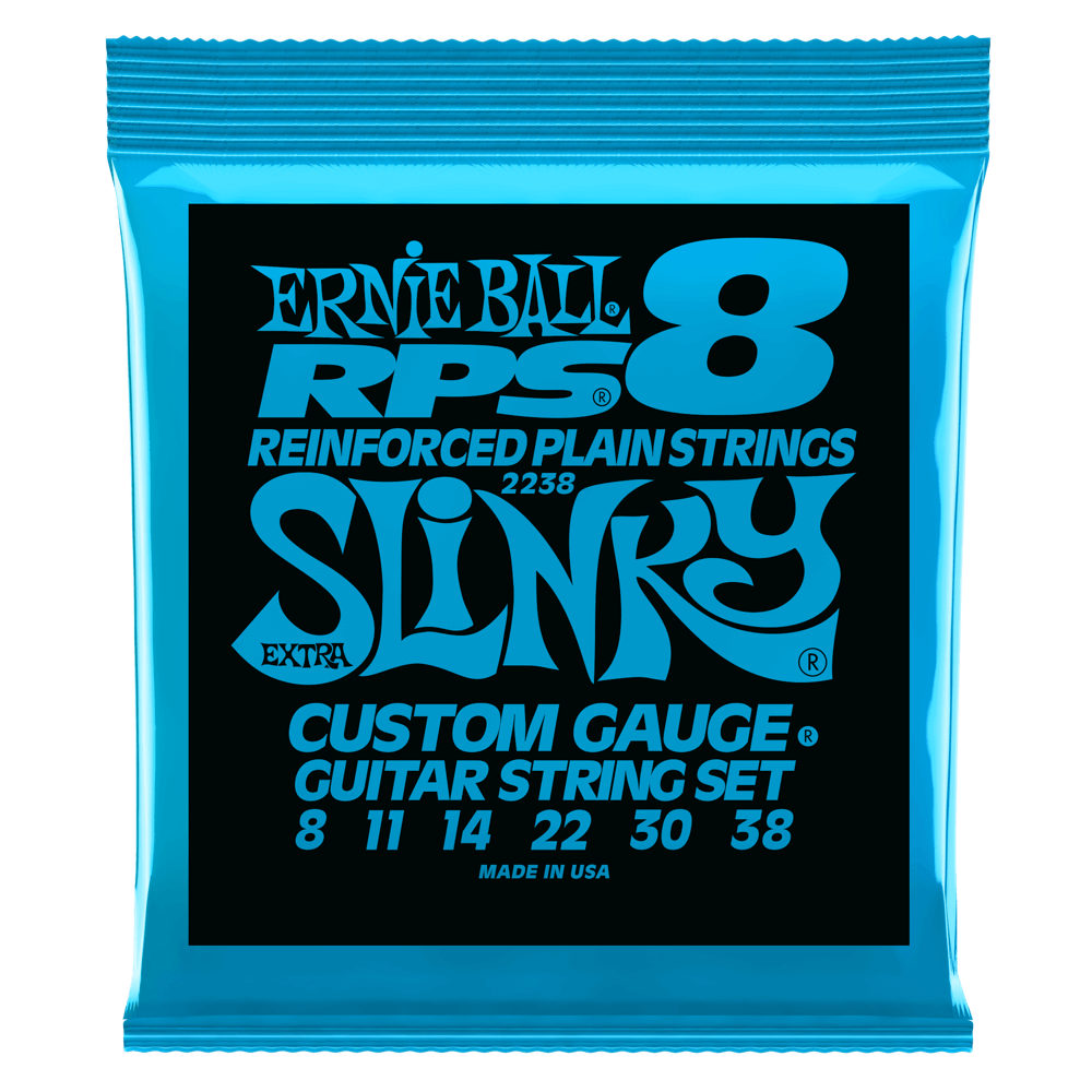 ERNIE BALL EXTRA SLINKY RPS NICKEL WOUND ELECTRIC GUITAR STRINGS - 8-38 GAUGE