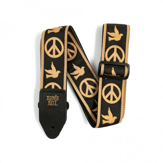 ERNIE BALL PEACE LOVE DOVE JACQUARD STRAP 4613