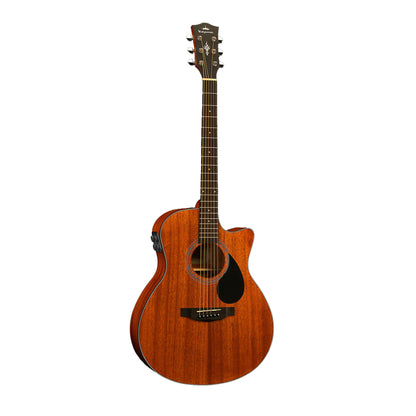Kepma EAC-E TRANS K10 Semi - Acoustic Guitar - All Mahogany Matt