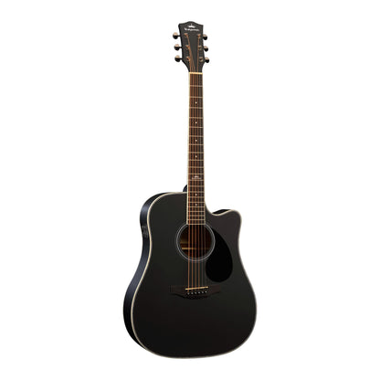 Kepma D1CE TRANS K10- Semi acoustic Guitar- Black Matt