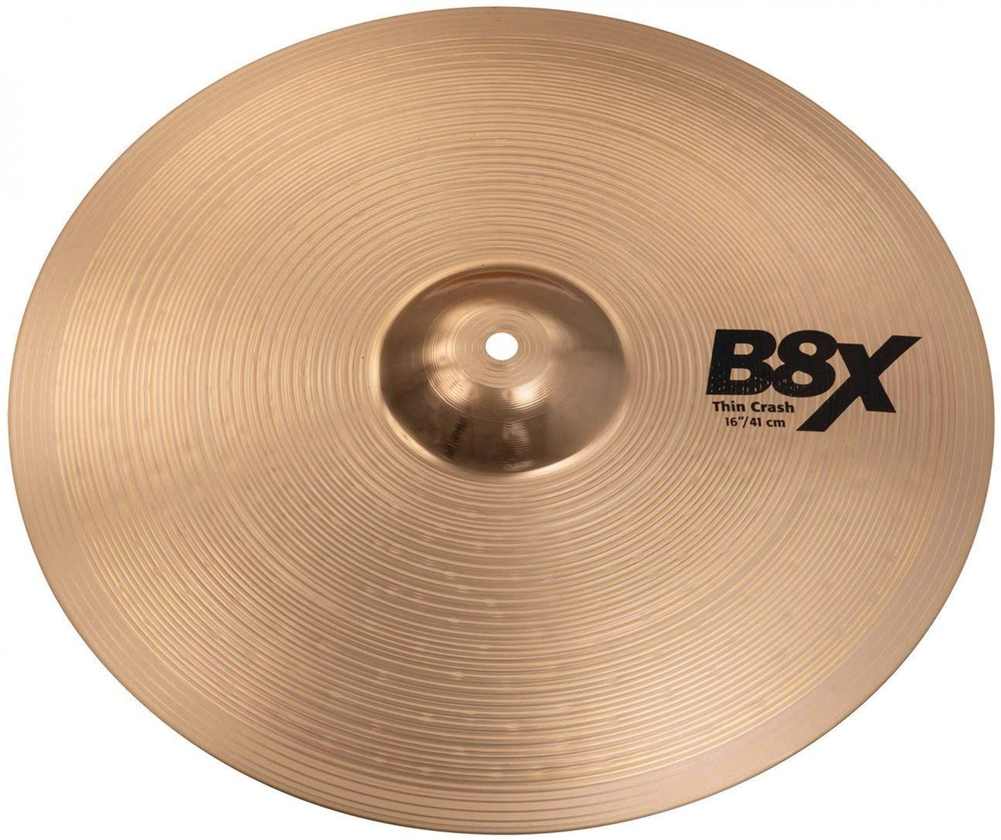 Sabian 41606X 16-inch B8X Thin Crash Cymbal (Golden)