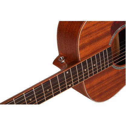 Mantic BG2S Solid Top Travel Acoustic Guitar - Mahogany Finish