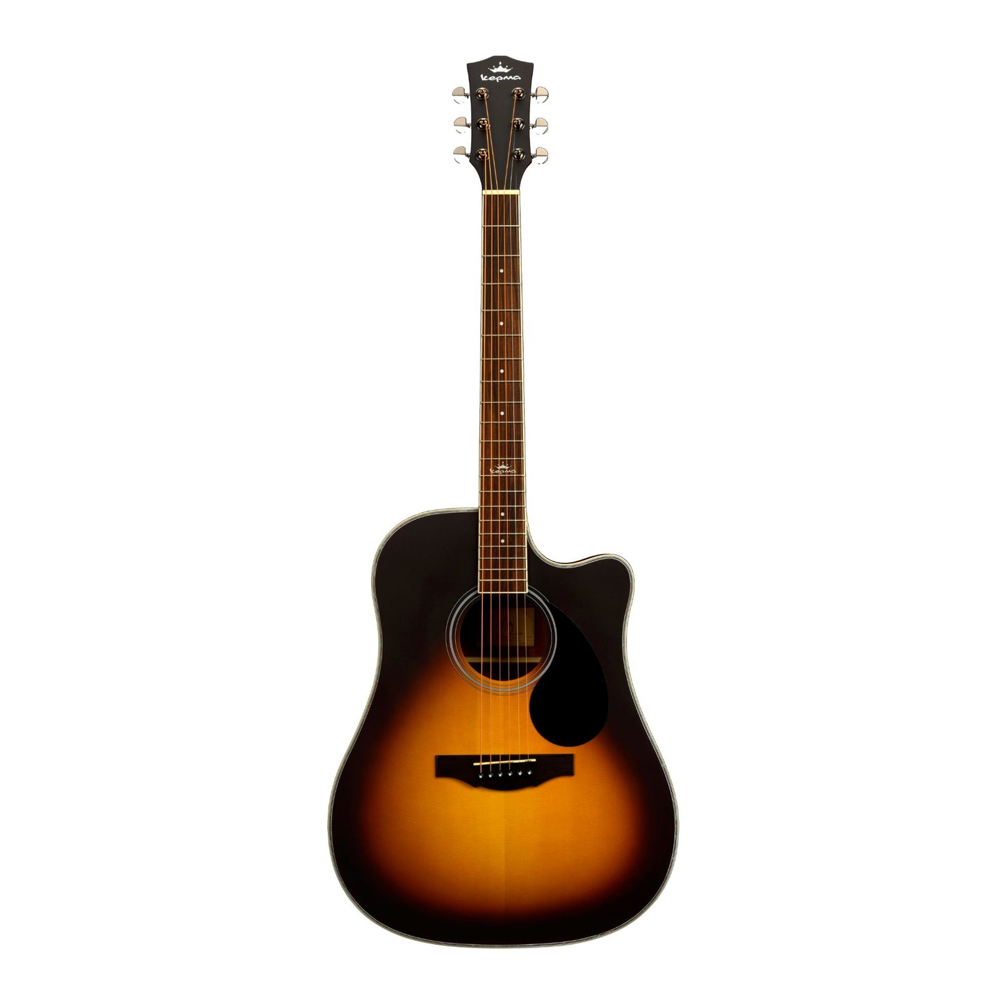 Kepma D1CE TRANS K10- Semi acoustic Guitar- Sunburst Matt