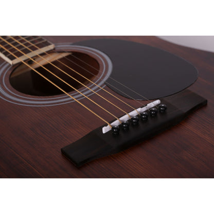 Mantic GA10SC-E Solid Top Semi- Acoustic Guitar Fishman