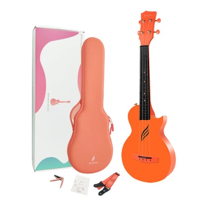 Enya Concert Nova U Carbon Fiber Travel Ukulele- Orange