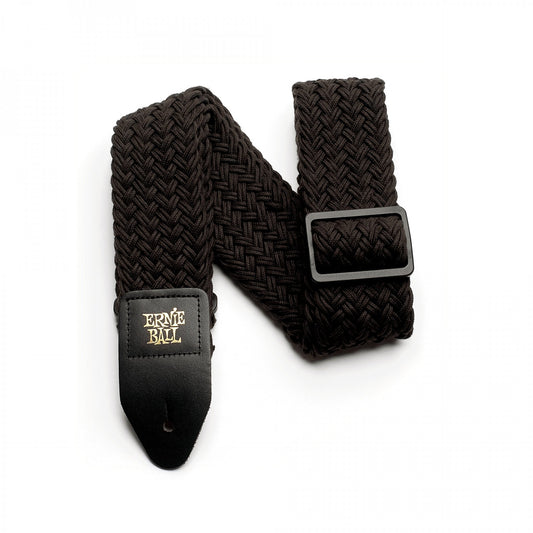 ERNIE BALL RAVEN BLACK POLYSPUN STRAP 4148